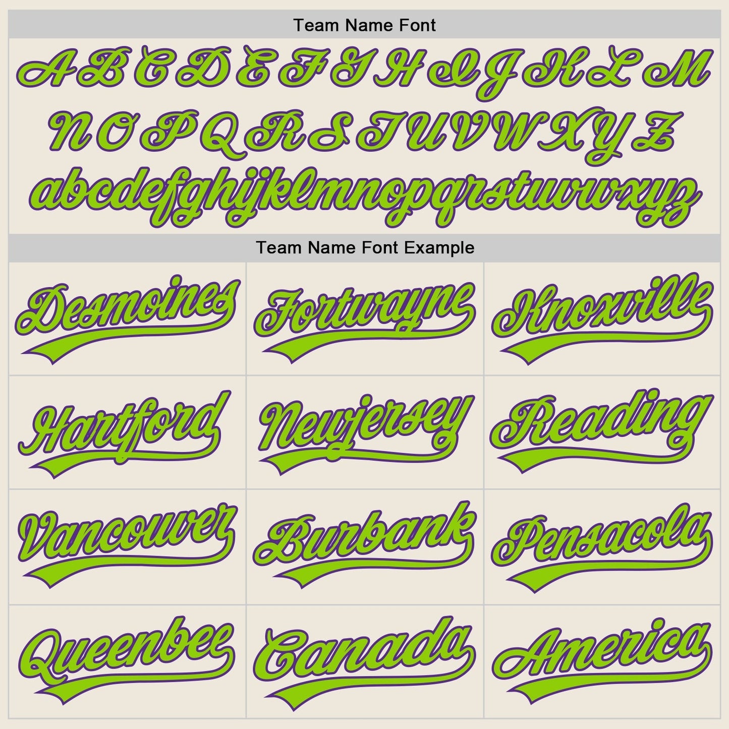 Custom Cream Neon Green-Purple Authentic Baseball Jersey baseball jersey product view 4