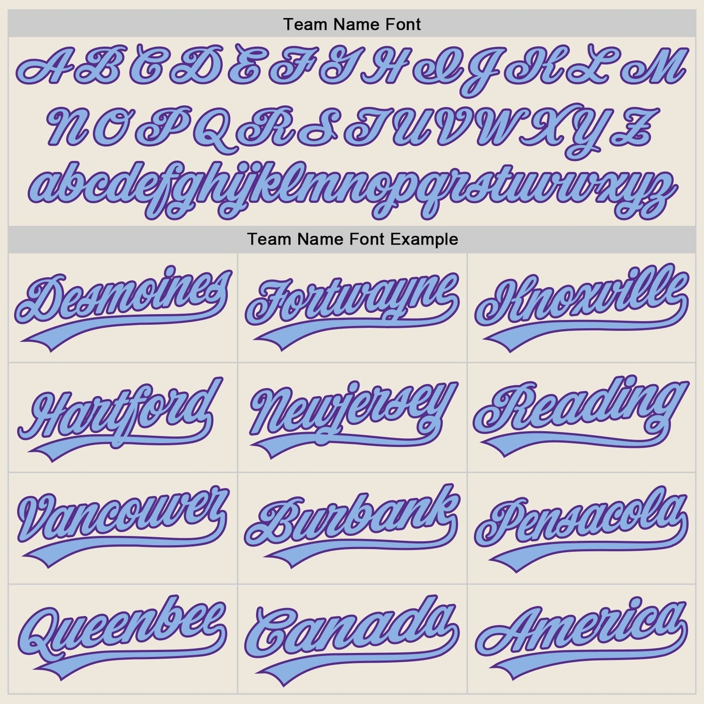 Custom Cream Light Blue-Purple Authentic Baseball Jersey baseball jersey product view 4