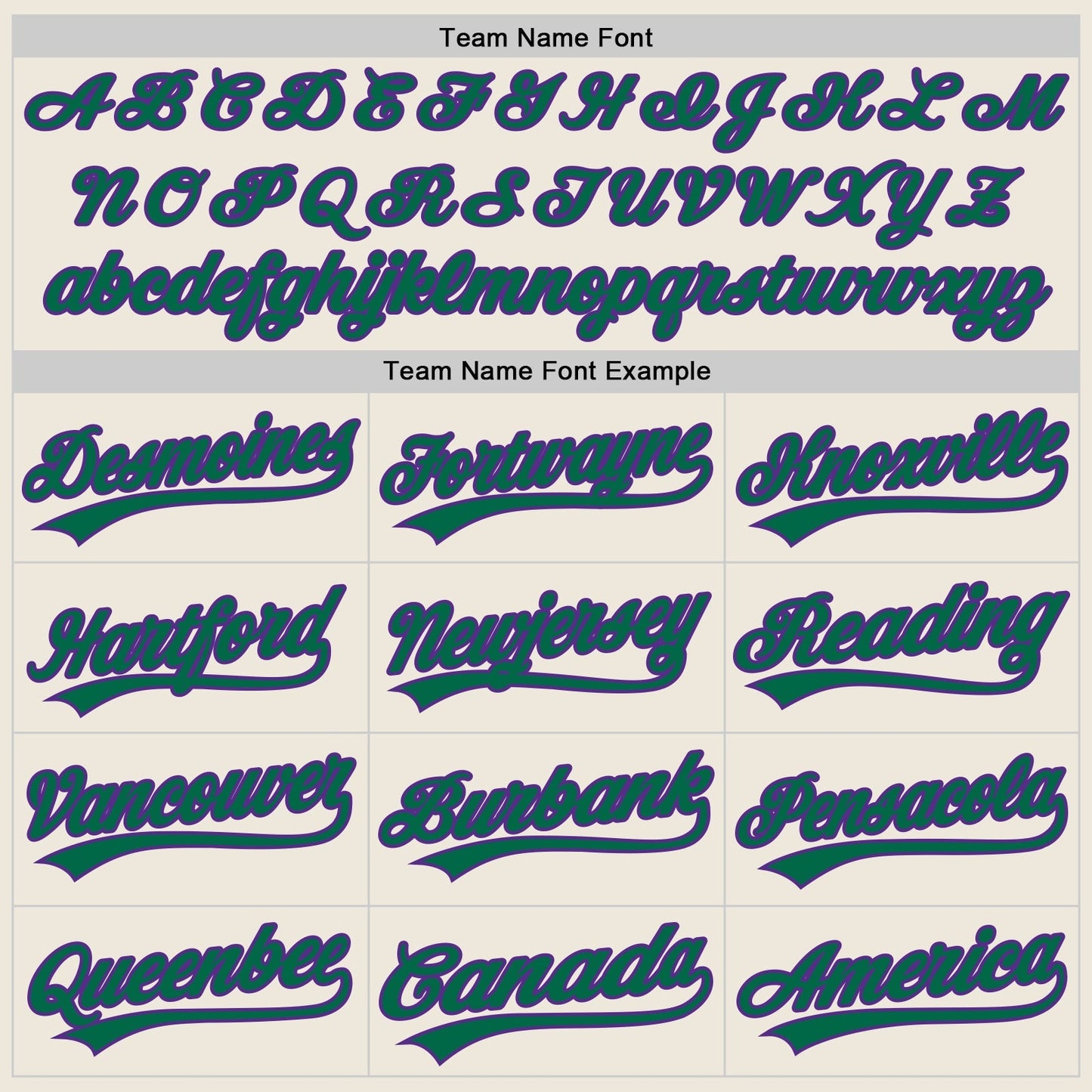 Custom Cream Kelly Green-Purple Authentic Baseball Jersey baseball jersey product view 4