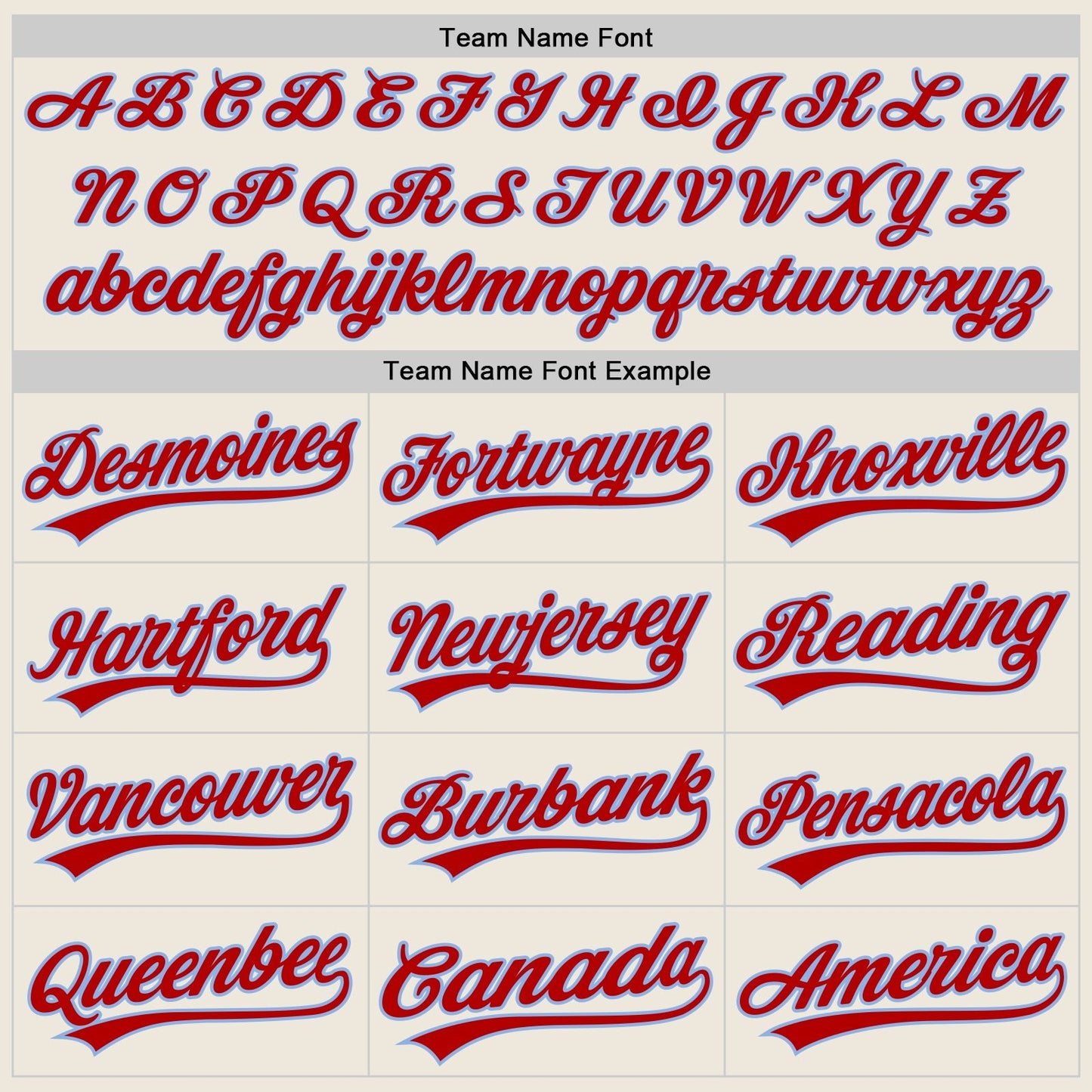 Custom Cream Red-Light Blue Authentic Baseball Jersey baseball jersey product view 4