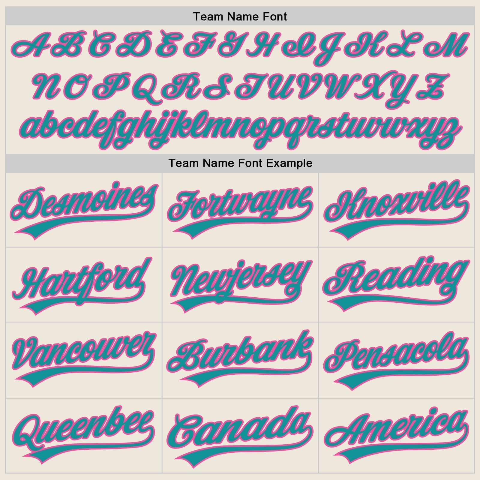 Custom Cream Teal-Pink Authentic Baseball Jersey baseball jersey product view 4