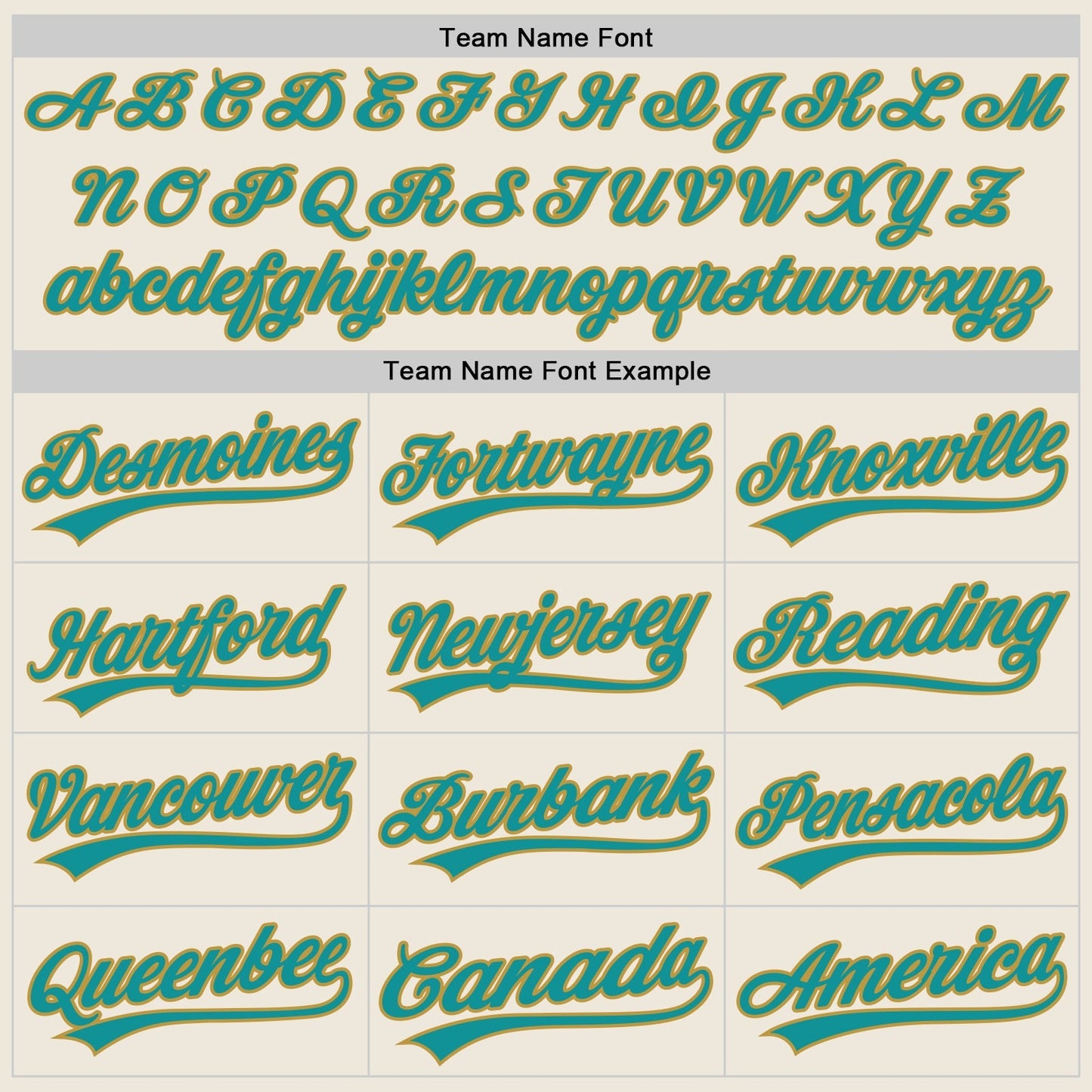 Custom Cream Teal-Old Gold Authentic Baseball Jersey baseball jersey product view 4