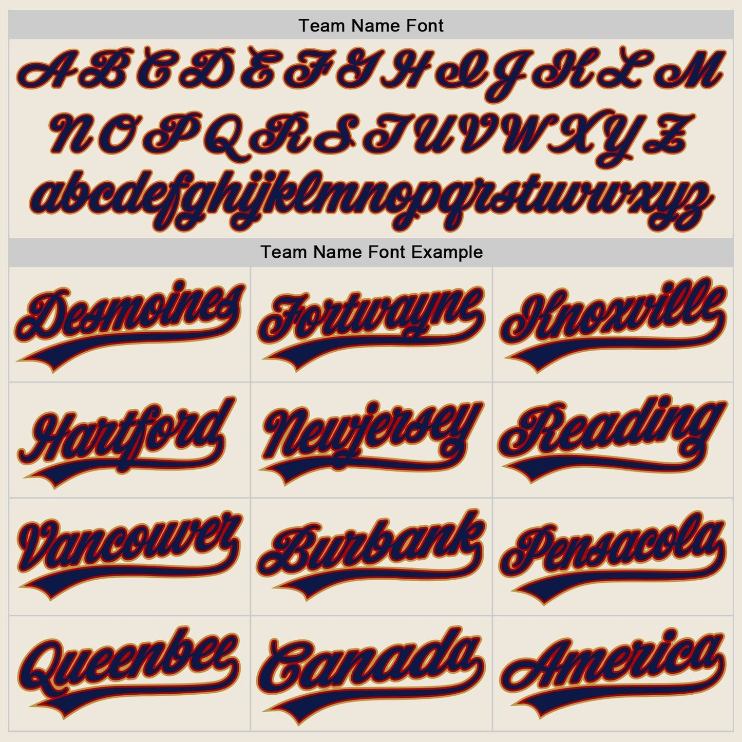 Custom Cream Navy Red-Old Gold Authentic Baseball Jersey baseball jersey product view 4