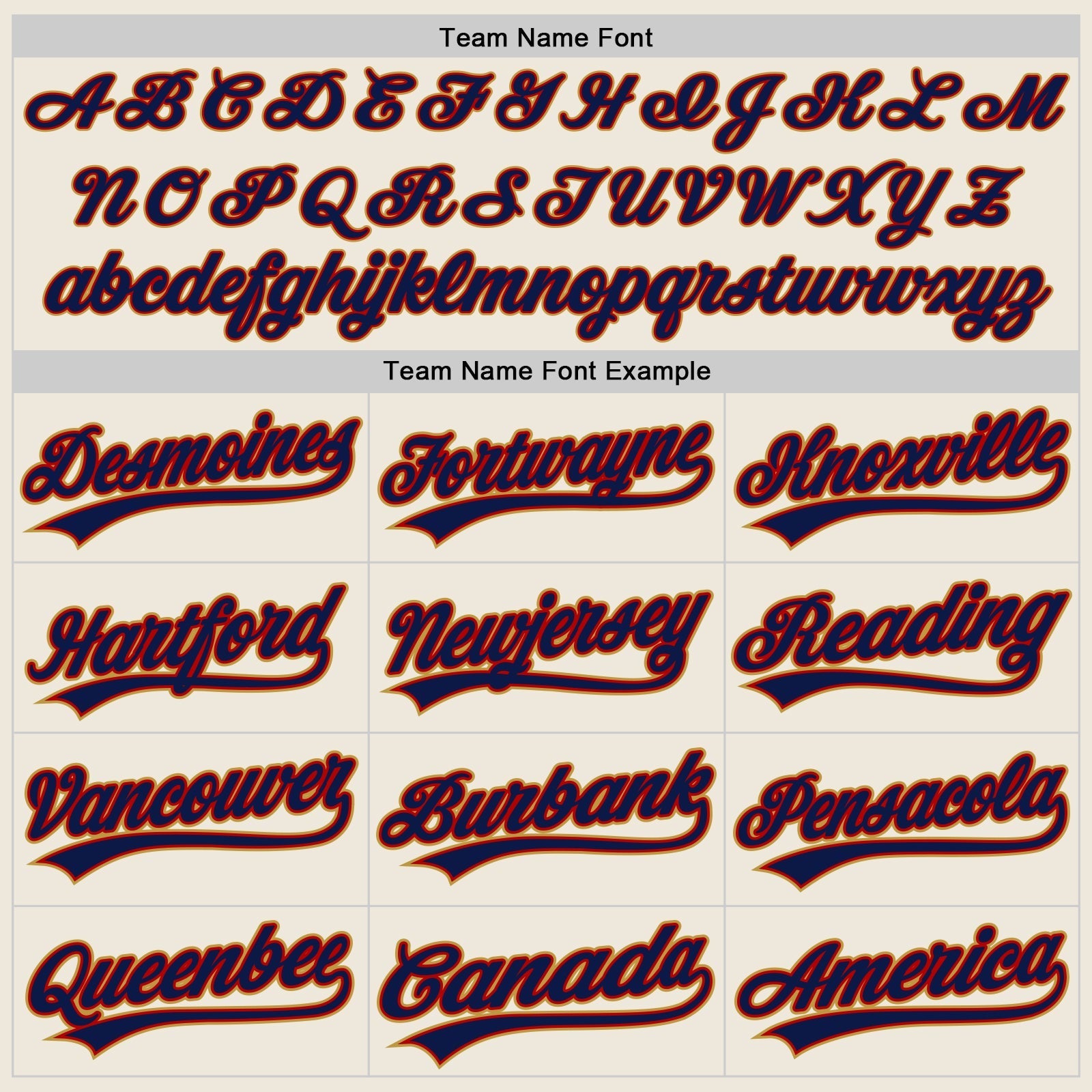 Custom Cream Navy Red-Old Gold Authentic Baseball Jersey baseball jersey product view 4