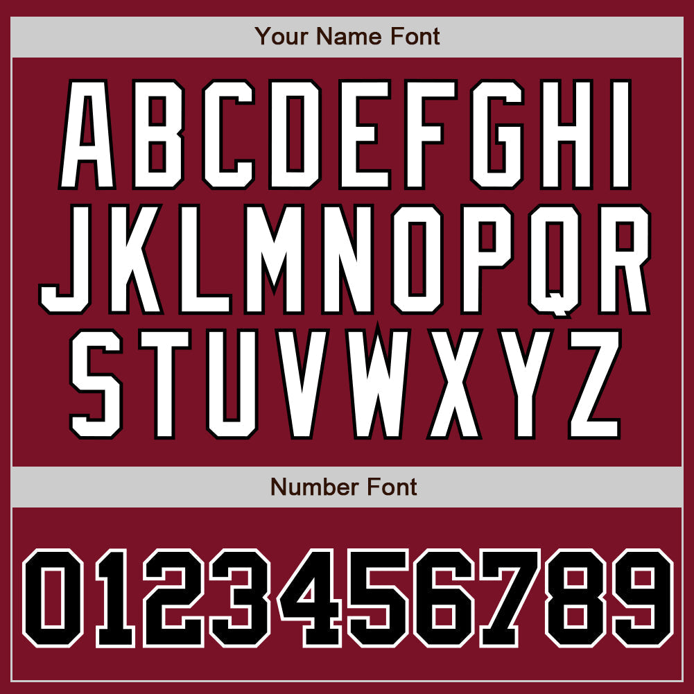 Custom Crimson White Pinstripe Black-White Authentic Baseball Jersey baseball jersey product view 4