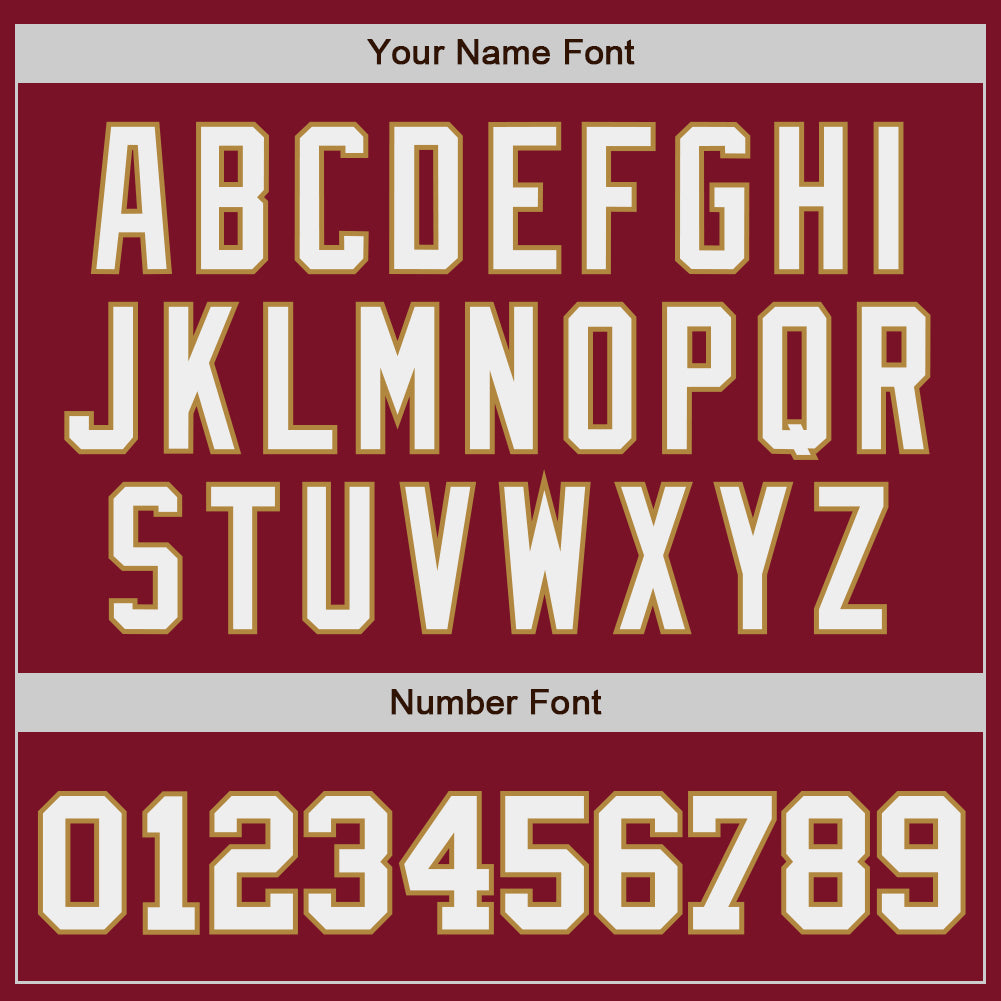 Custom Crimson White-Old Gold Authentic Baseball Jersey baseball jersey product view 5