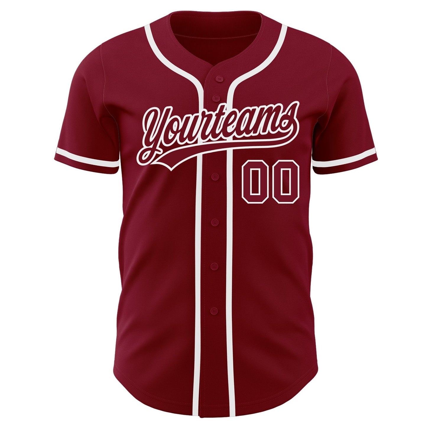 Custom Crimson Crimson-White Authentic Baseball Jersey baseball jersey product view 2
