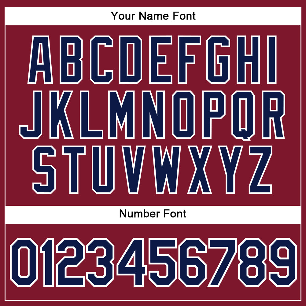 Custom Crimson White Pinstripe Navy Authentic Baseball Jersey baseball jersey product view 5