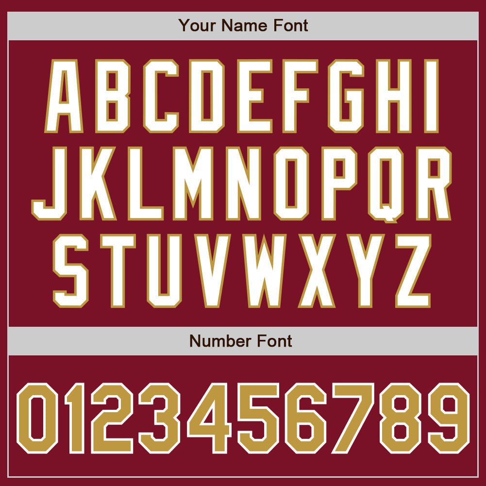 Custom Crimson Old Gold-White Authentic Baseball Jersey baseball jersey product view 5