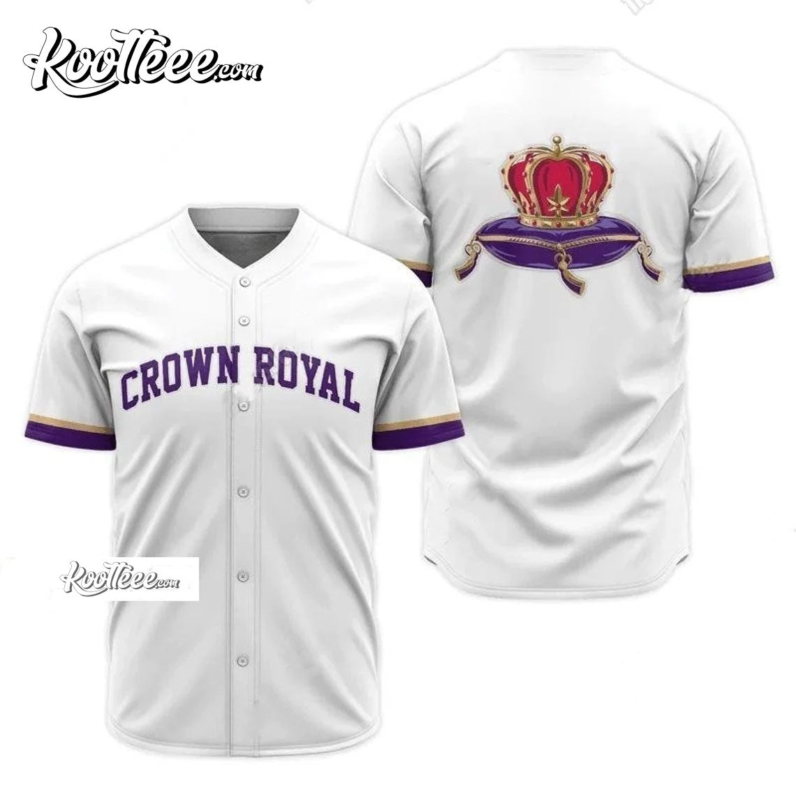 Crown Royal Whisky Baseball Jersey baseball jersey product view 1