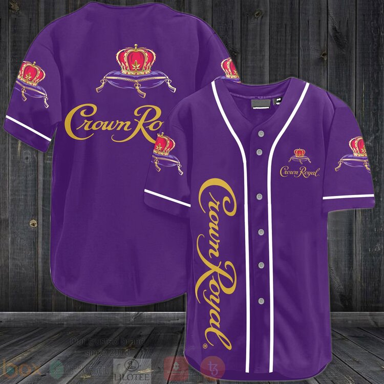 FASHION Crown Royal Baseball Jerseys Botton Shirt baseball jersey product view 1