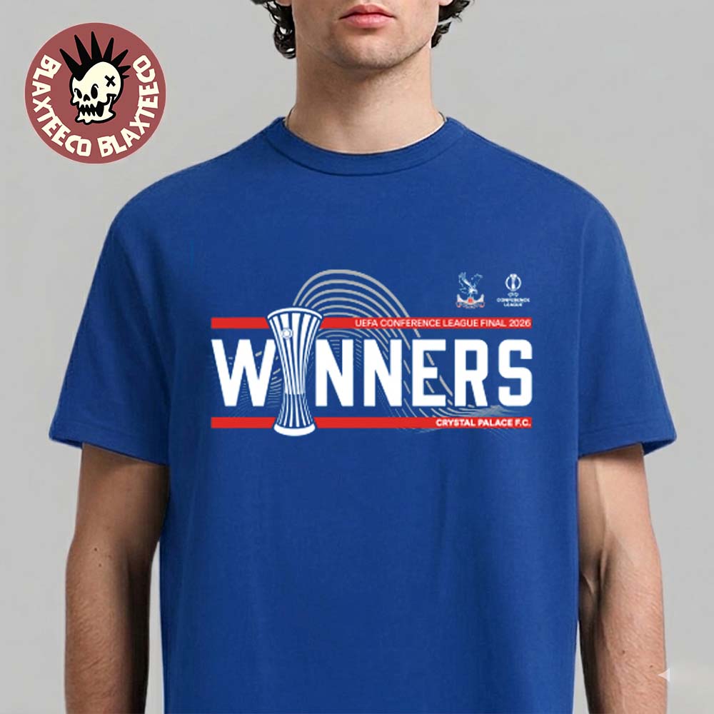 Crystal Palace 2026 UEFA Conference League Winners T-Shirt Unisex T-shirt, Sweatshirt, Hoodie, Long Sleeve Tee - T-Shirt, Sweatshirt, Hoodie