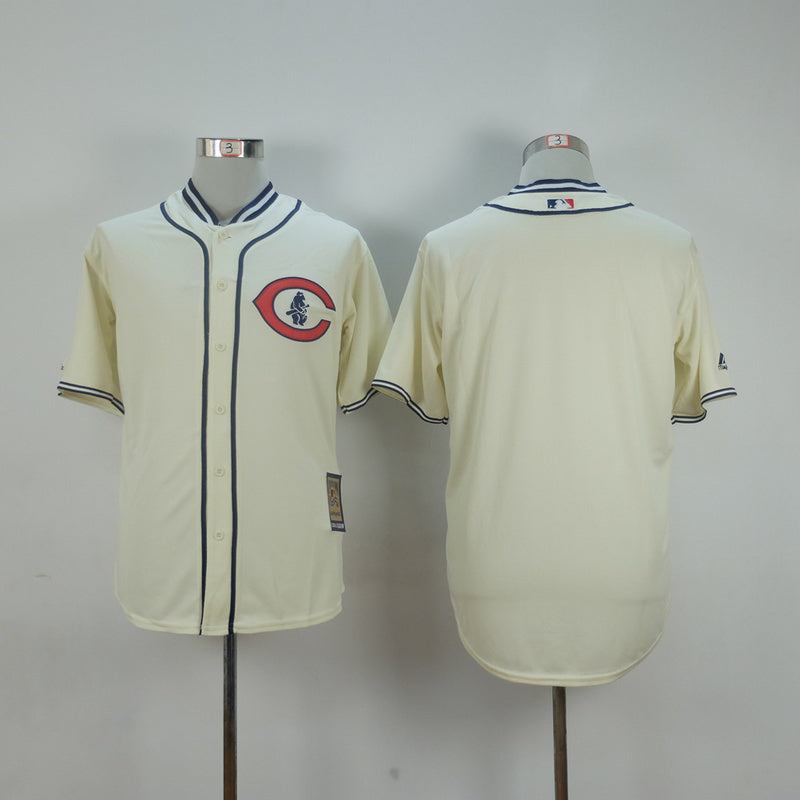 Cubs Blank Off-White 1929 Inverted Baseball Jersey baseball jersey product view 1