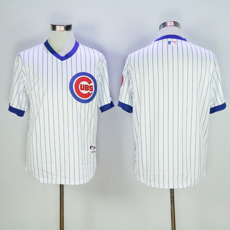Cubs Blank White 1988 Retro Baseball Jersey baseball jersey product view 1