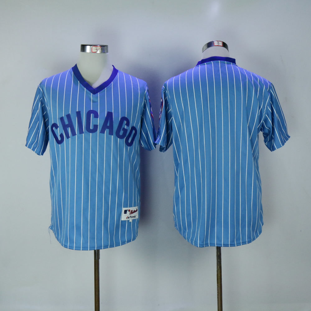 Cubs Blue 1984 Inverted Blank Baseball Jersey baseball jersey product view 1