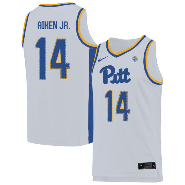 Curtis Aiken Jr.14 White College Football Jersey football jersey product view 1