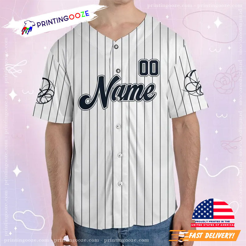 Custom Aespa Armageddon Album White Kpop Baseball Jersey baseball jersey product view 1