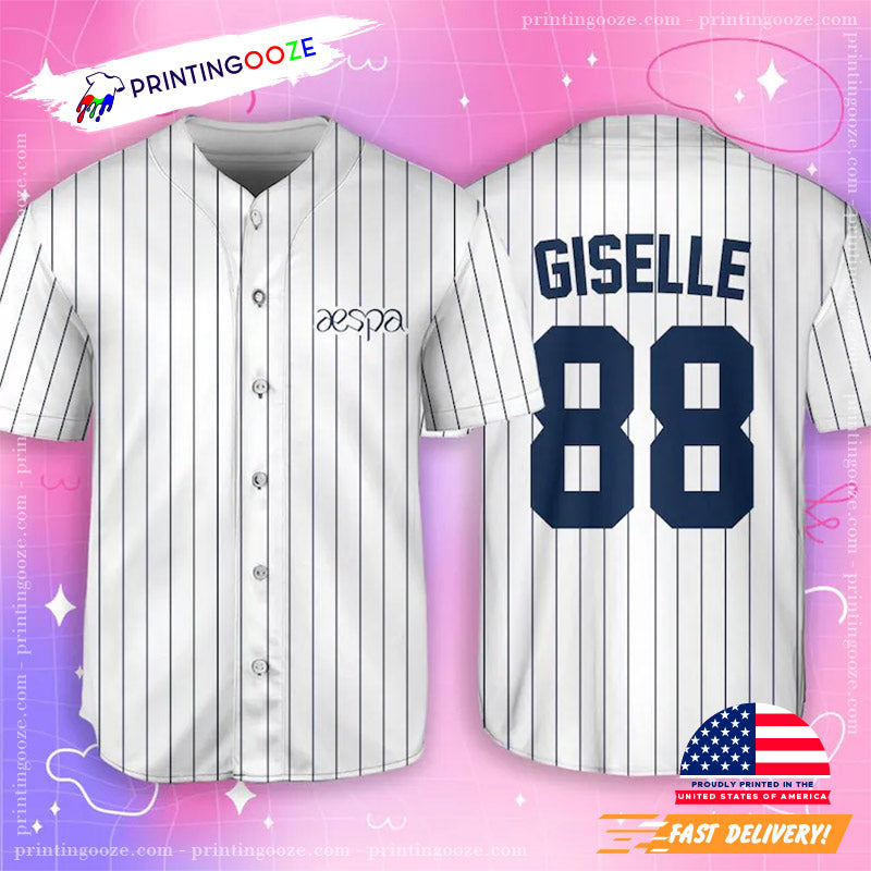 Custom Aespa Kpop Baseball Jersey baseball jersey product view 3