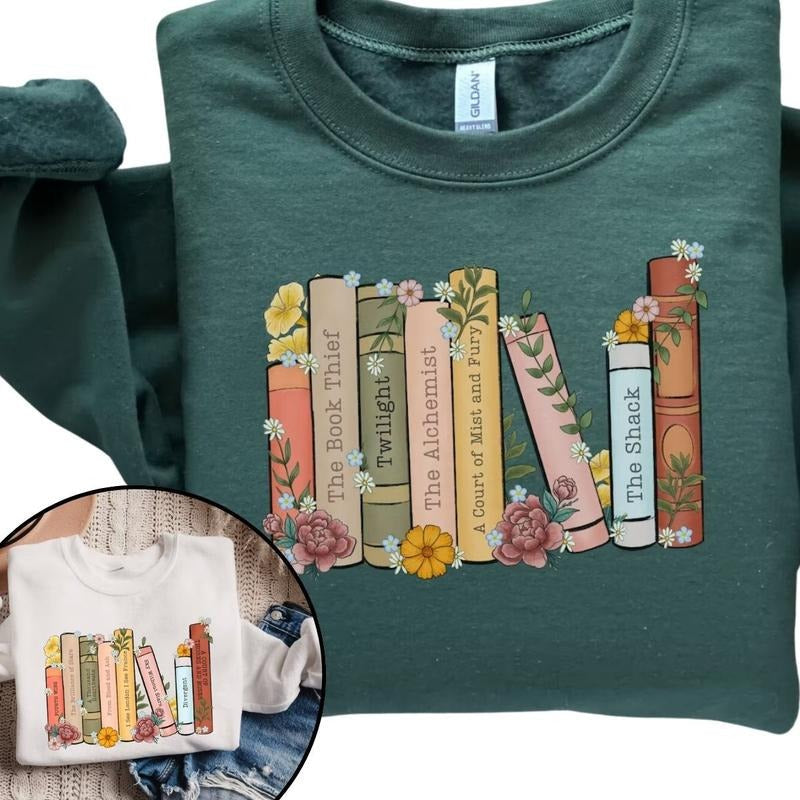 Custom Bookshelf Personalized Book Lover - Adult & Kids T-Shirts, Sweatshirts & Hoodies apparel design preview 1
