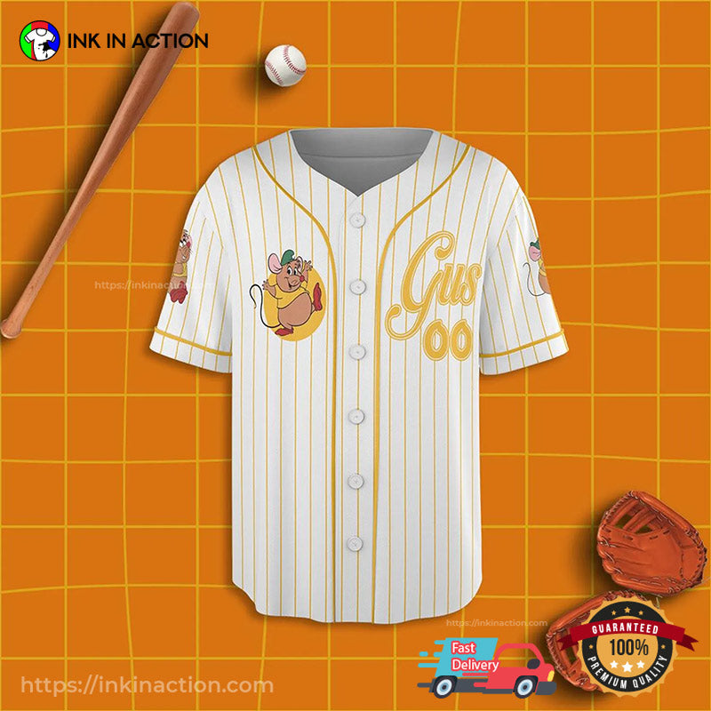 Custom Gus Gus The Snack Baseball Jersey baseball jersey product view 2