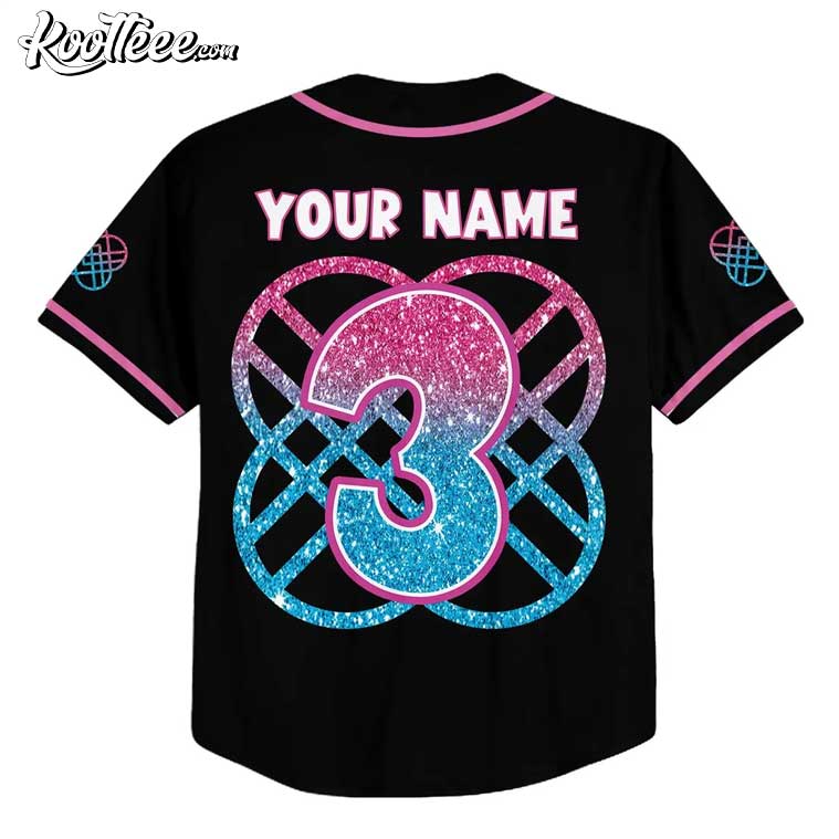 Custom Huntrix Birthday Girl Kpop Demon Hunters Baseball Jersey baseball jersey product view 3