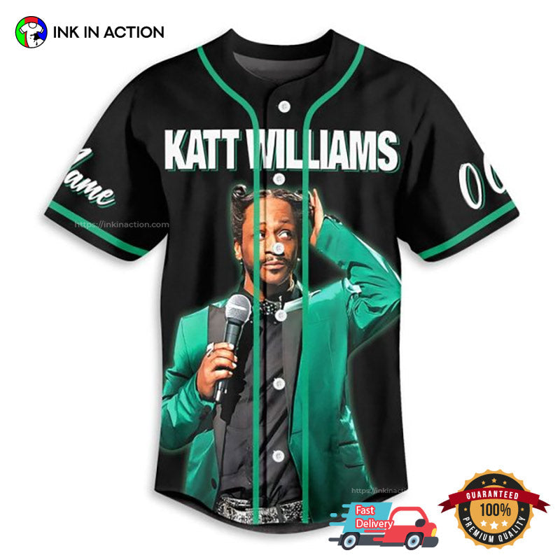 Custom I Think Pimp Therefore I Am Katt Williams Pimp Baseball Jersey baseball jersey product view 2