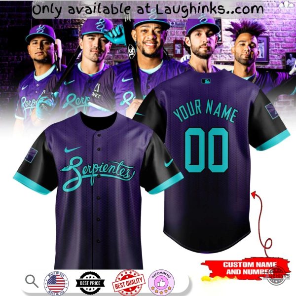 Custom Name Arizona Diamondbacks 2025 City Connect Limited Edition Baseball Jersey Shirt baseball jersey product view 1