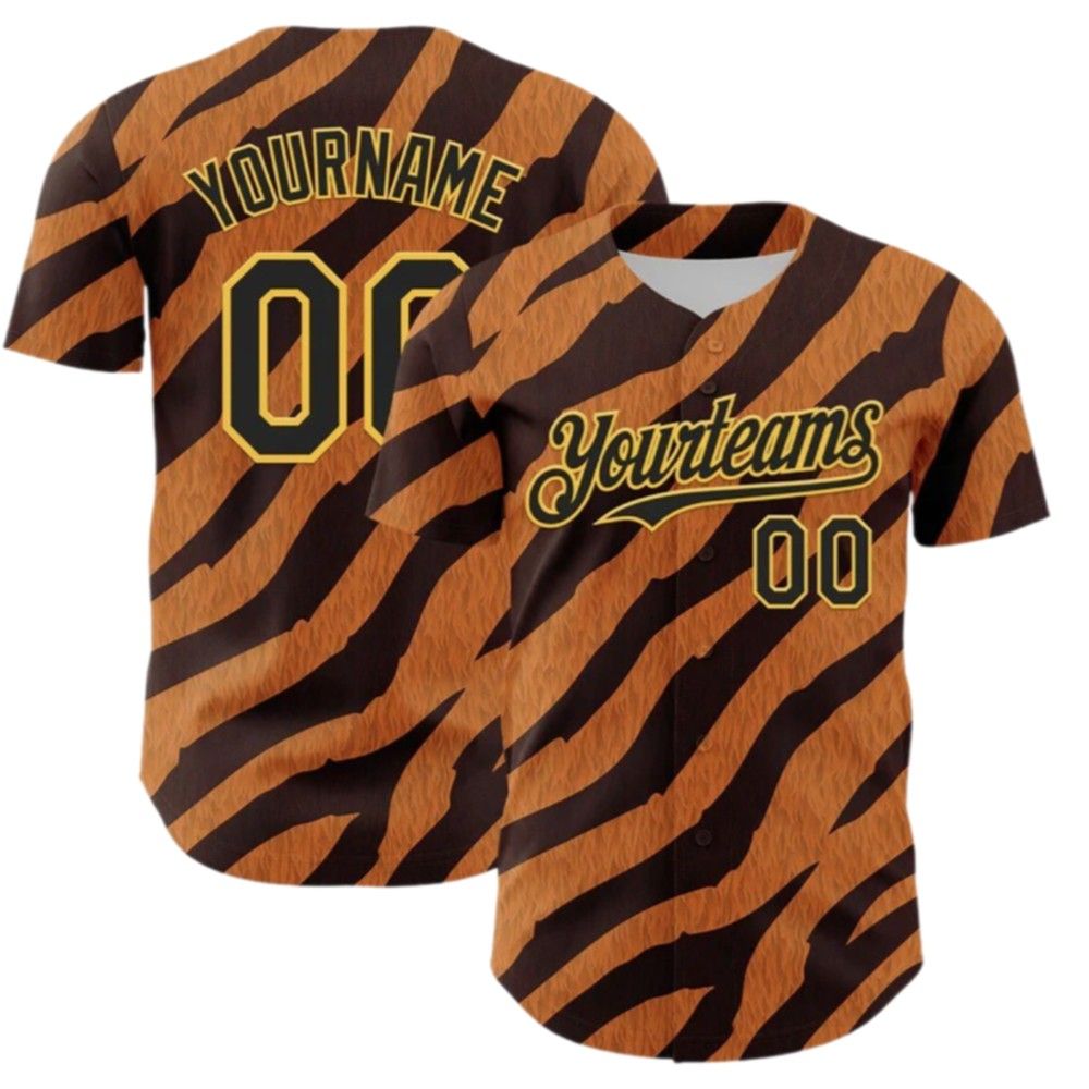 Custom Pattern Rave Party Animal Tiger And Leopard Print Jersey sports jersey product view 2