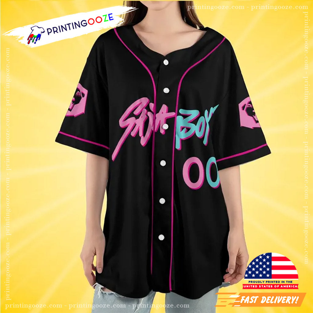 Custom Saja Boy Kpop Idol Baseball Jersey baseball jersey product view 2