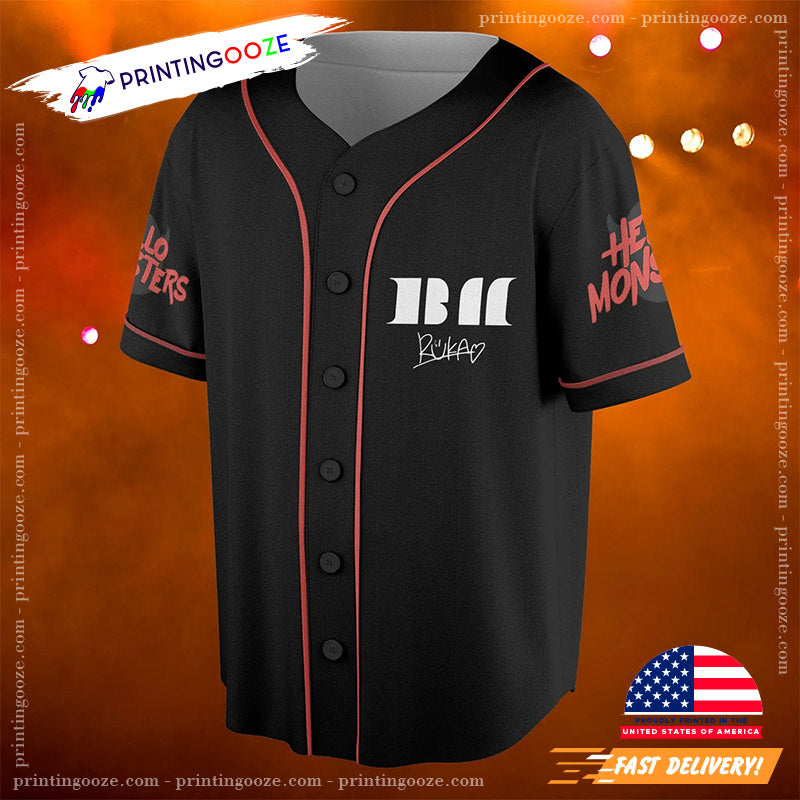 Custom Sign Babymonster Hello Monster World Tour 2025 Baseball Jersey baseball jersey product view 3