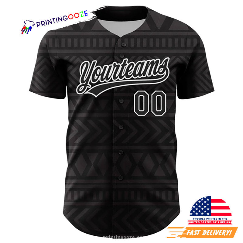 Custom Black History Facts Baseball Jersey baseball jersey product view 2