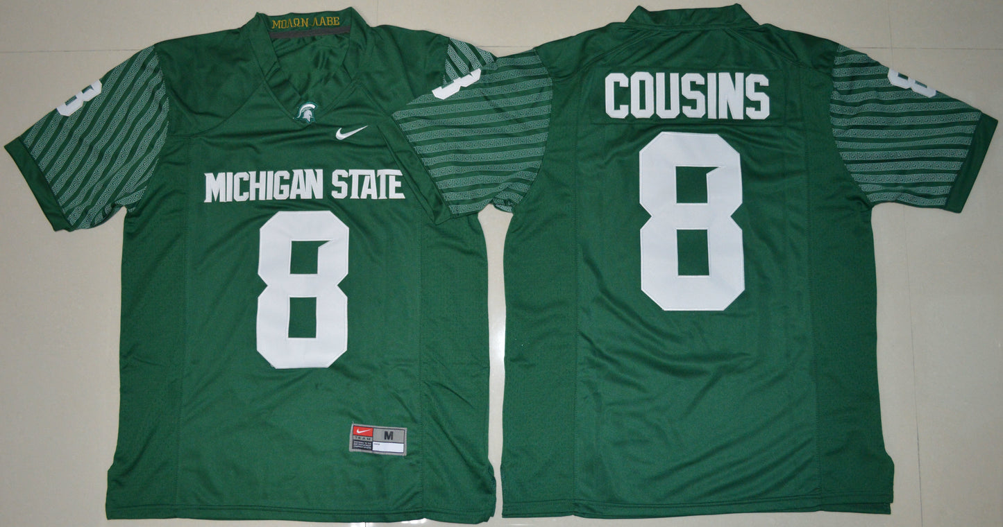 Custom Green Print Edition College Football Jersey football jersey product view 1