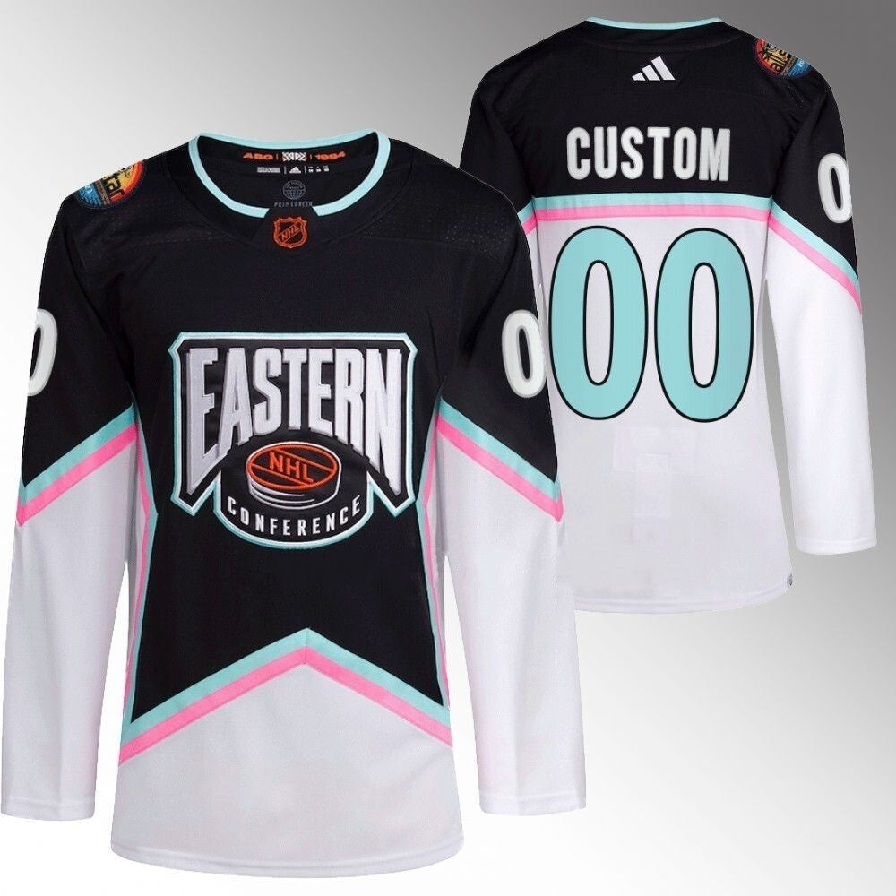 Custom NHL 2023 All-Star Game Black Jersey Eastern Conference Hockey Jersey hockey jersey product view 1