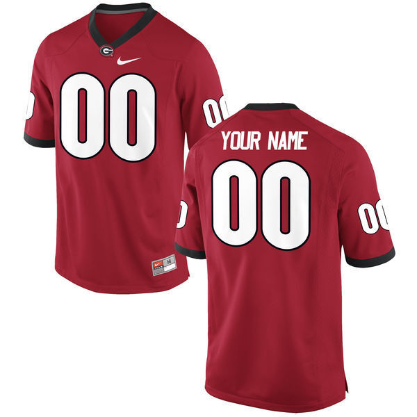 Custom Red College Football Jersey football jersey product view 1