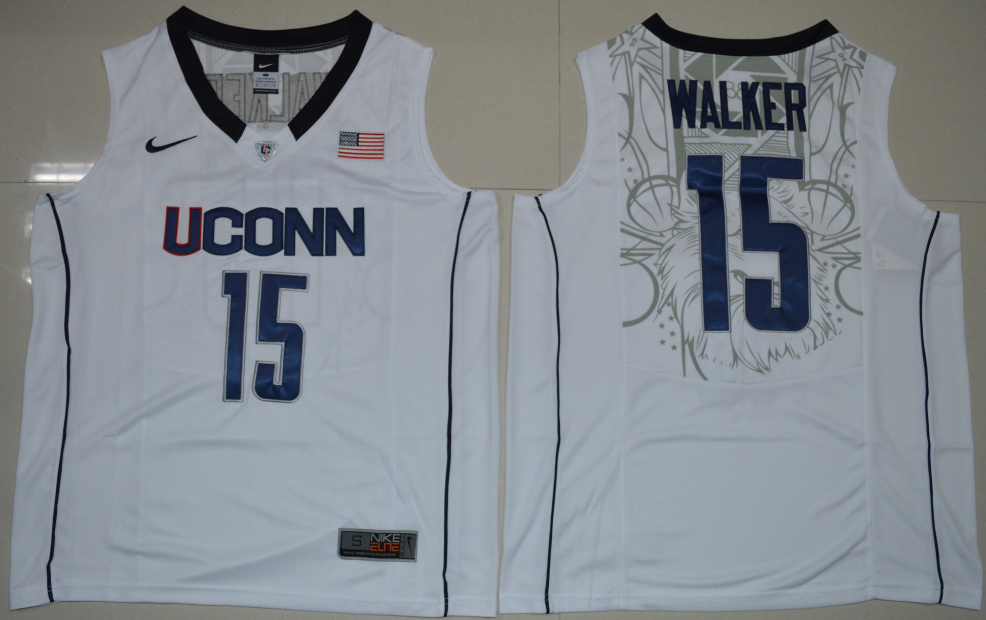 Custom White College Football Jersey football jersey product view 1
