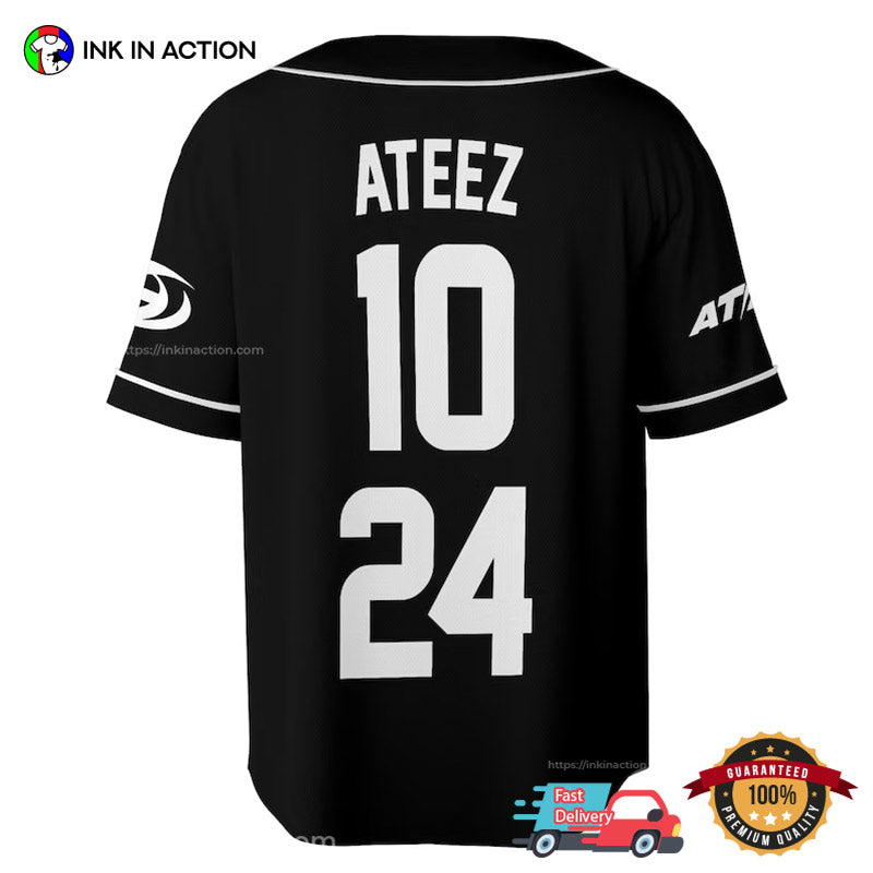 Customized Ateez World Tour Towards The Light Will To Power Baseball Jersey baseball jersey product view 2