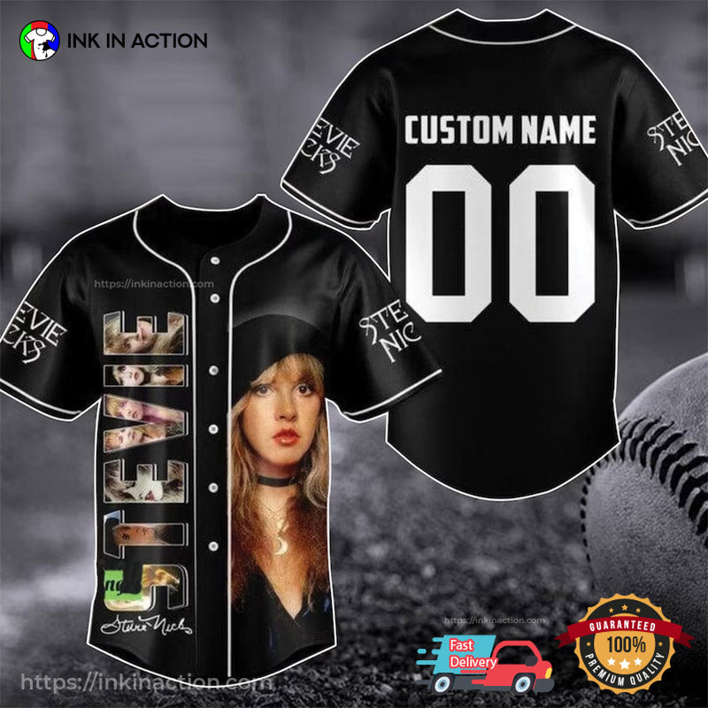 Customized Fleetwood Stevie Nicks Baseball Jersey baseball jersey product view 1