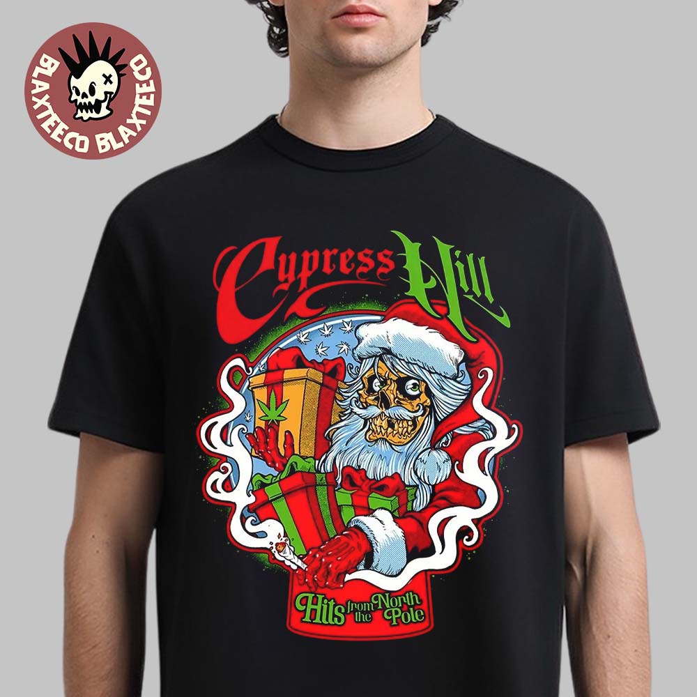Cypress Hill Christmas 2025 Santa Hits From The North Pole T-Shirt Unisex T-shirt, Sweatshirt, Hoodie, Long Sleeve Tee - T-Shirt, Sweatshirt, Hoodie