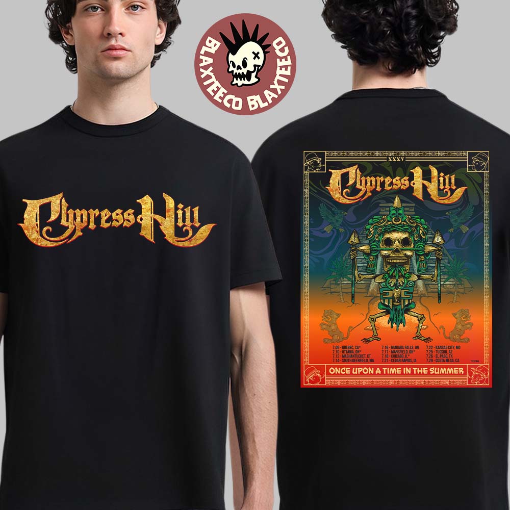 Cypress Hill Once Upon A Time In The Summer Tour 2026 North America Schedule Dates Two Sided T-Shirt - T-Shirt, Sweatshirt, Hoodie