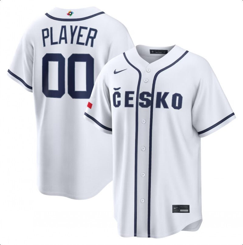 Czechia 2026 Baseball Jersey baseball jersey product view 1