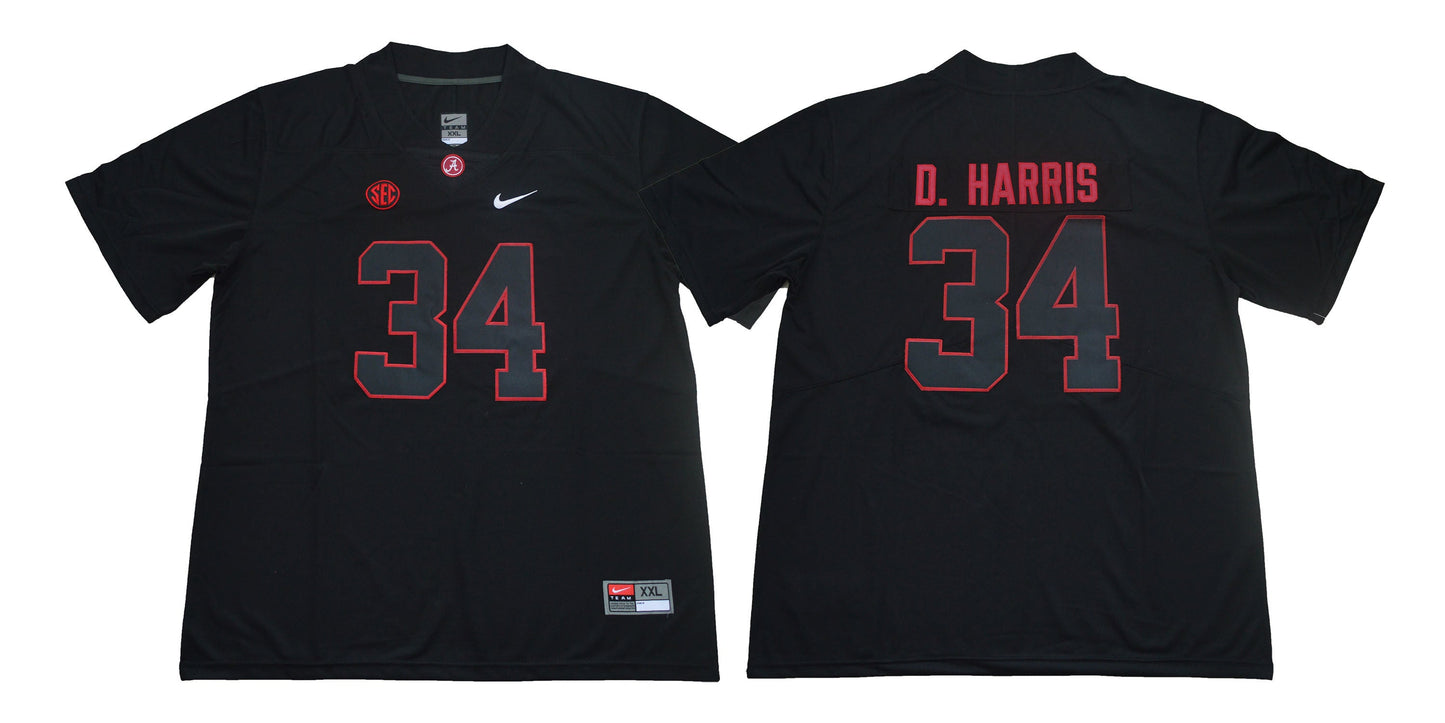 D. harris 34 Legend Lights Out College Football Jersey football jersey product view 1
