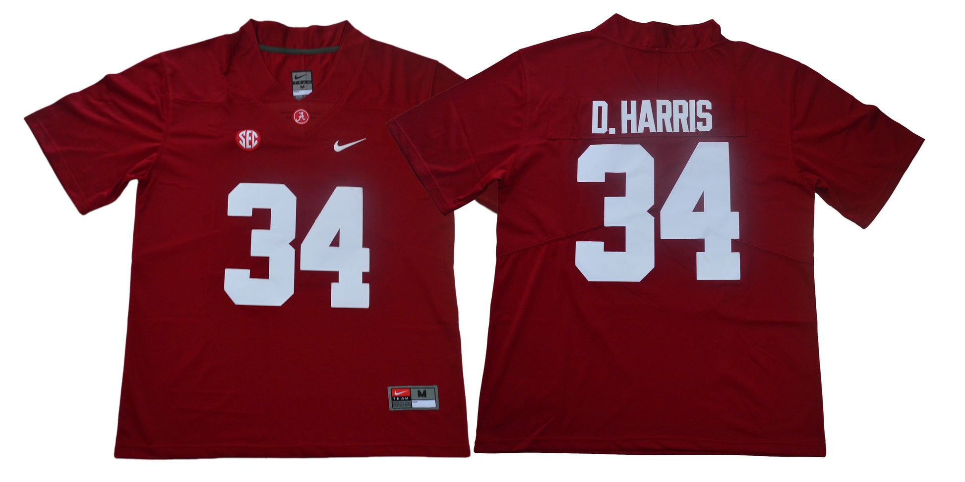 D. harris 34 Legend Red College Football Jersey football jersey product view 1