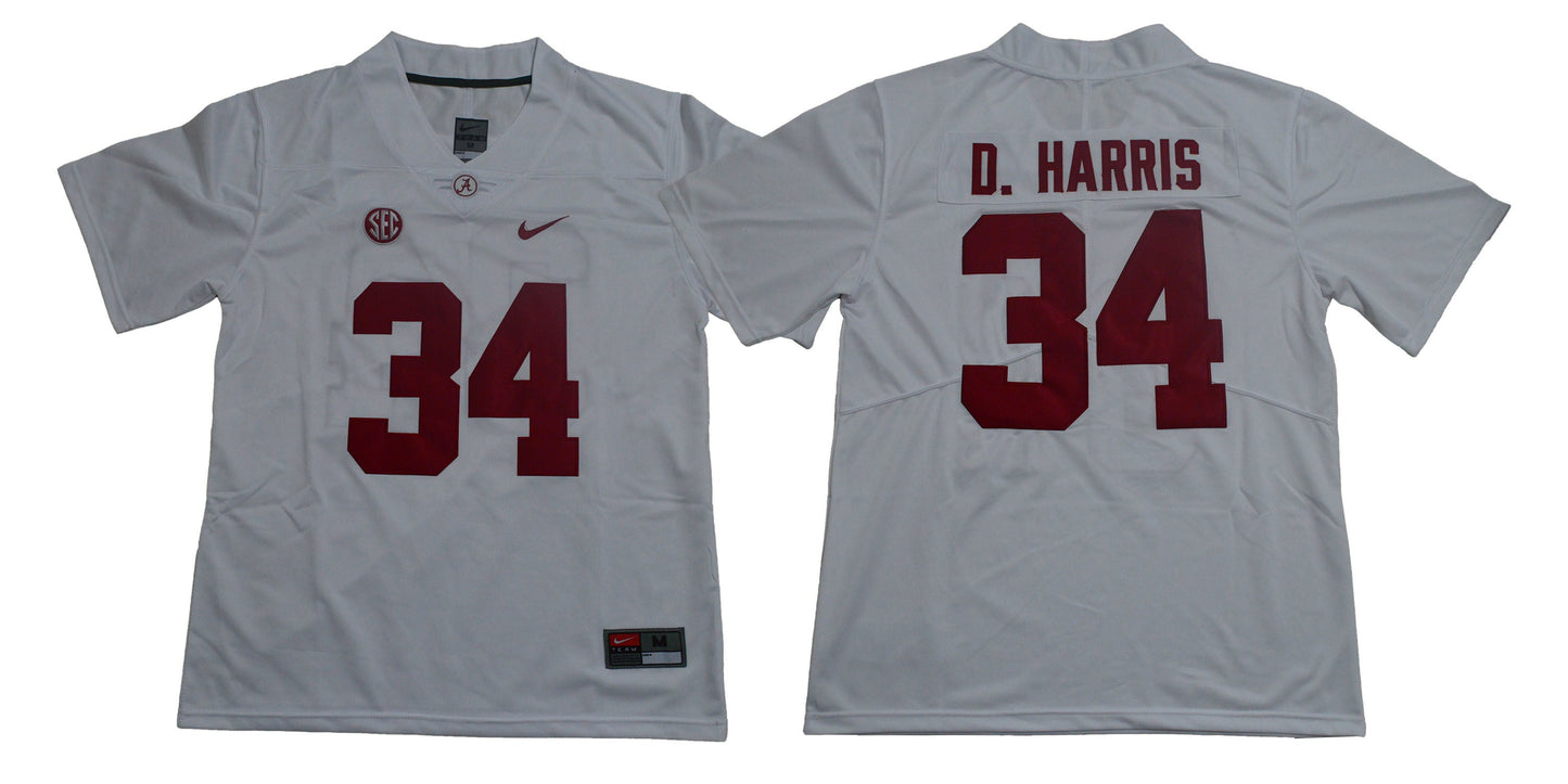 D. harris 34 Legend White College Football Jersey football jersey product view 1