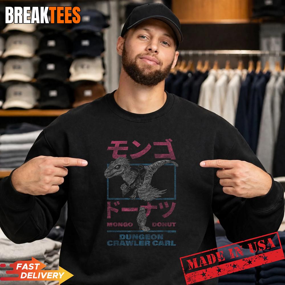 DCC Mongo and Donut Face-Off with Kanji Gamer Series - Adult & Kids T-Shirts, Sweatshirts & Hoodies apparel design preview 4
