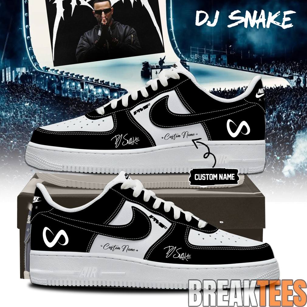 DJ Snake EU Shows 2026 Custom Air Force 1 Unisex T-shirt, Sweatshirt, Hoodie, Long Sleeve Tee - T-Shirt, Sweatshirt, Hoodie