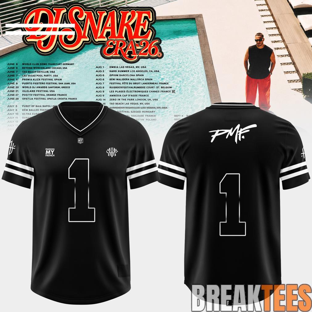 DJ Snake Tour Era 2026 Limited Edition Football Jersey football jersey product view 1