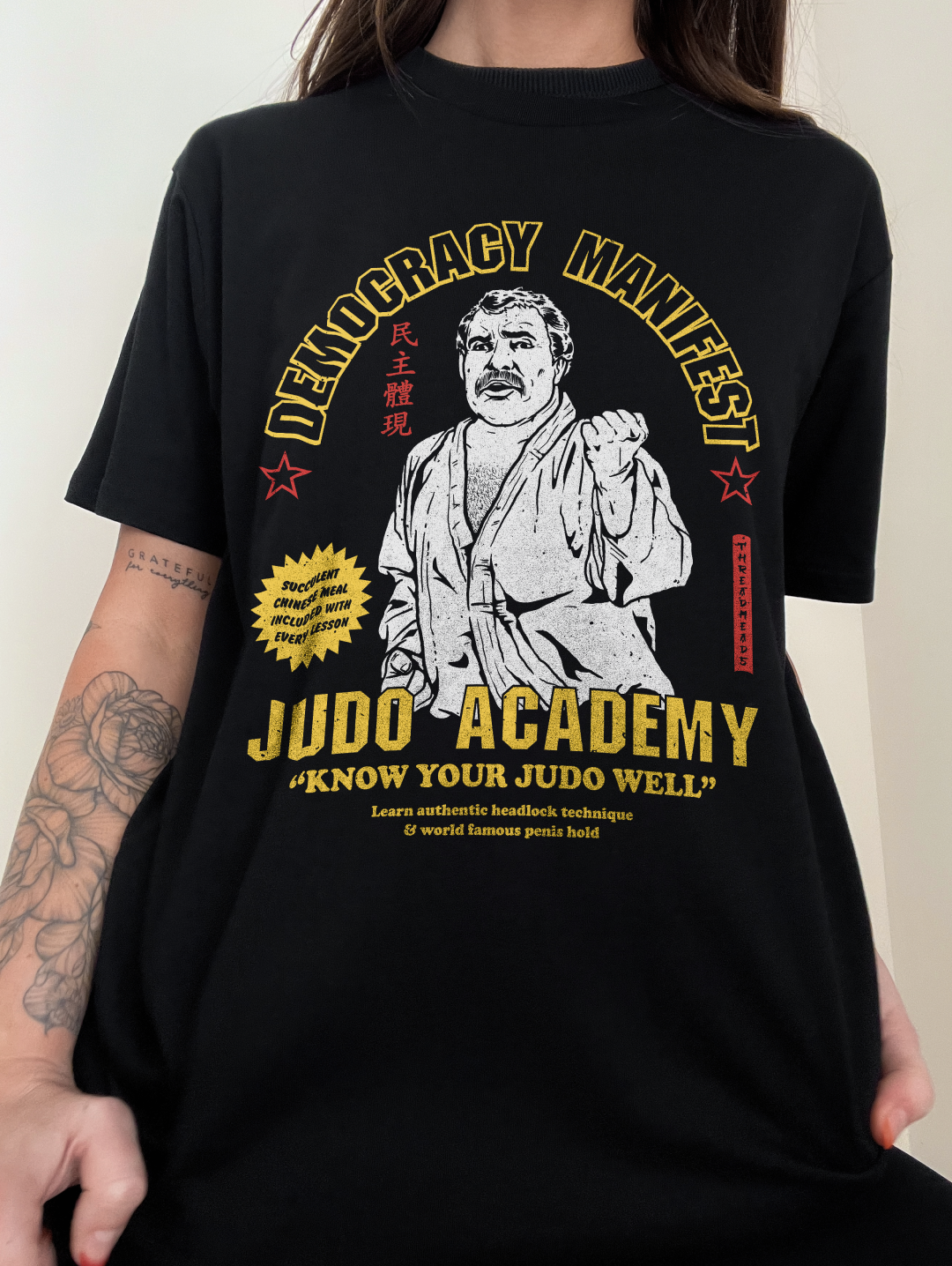 Democracy Manifest Judo Academy T-Shirt Unisex T-shirt, Sweatshirt, Hoodie, Long Sleeve Tee - T-Shirt, Sweatshirt, Hoodie