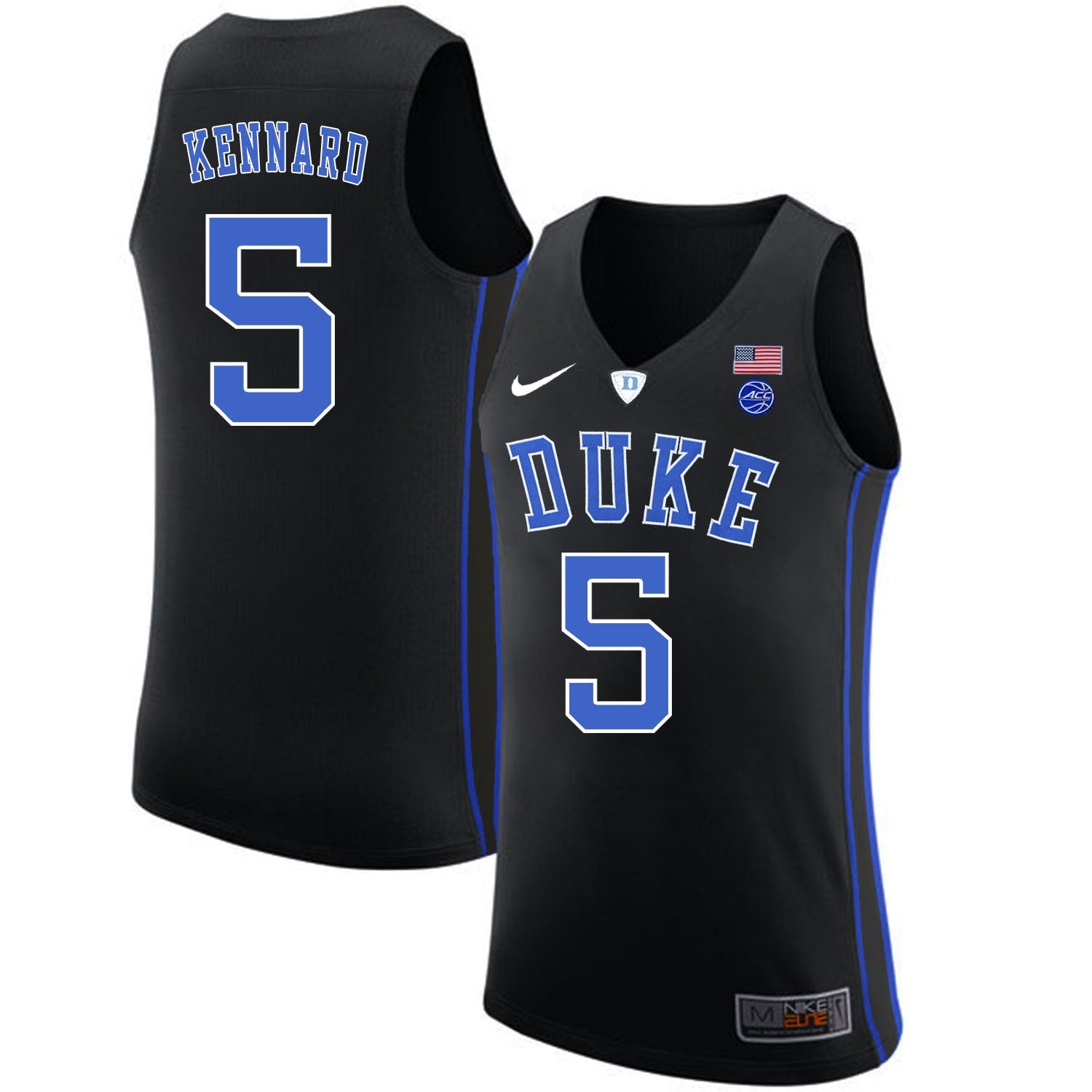 DUKE Luke Kennard 5 Black College Football Jersey football jersey product view 1