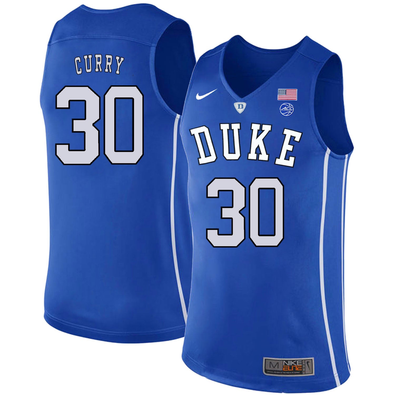DUKE Seth Curry 30 Blue College Football Jersey football jersey product view 1
