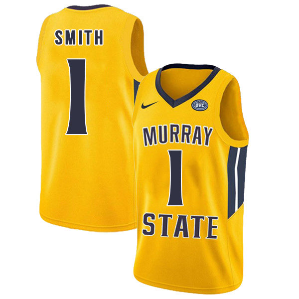 DaQuan Smith 1 Yellow College Football Jersey football jersey product view 1